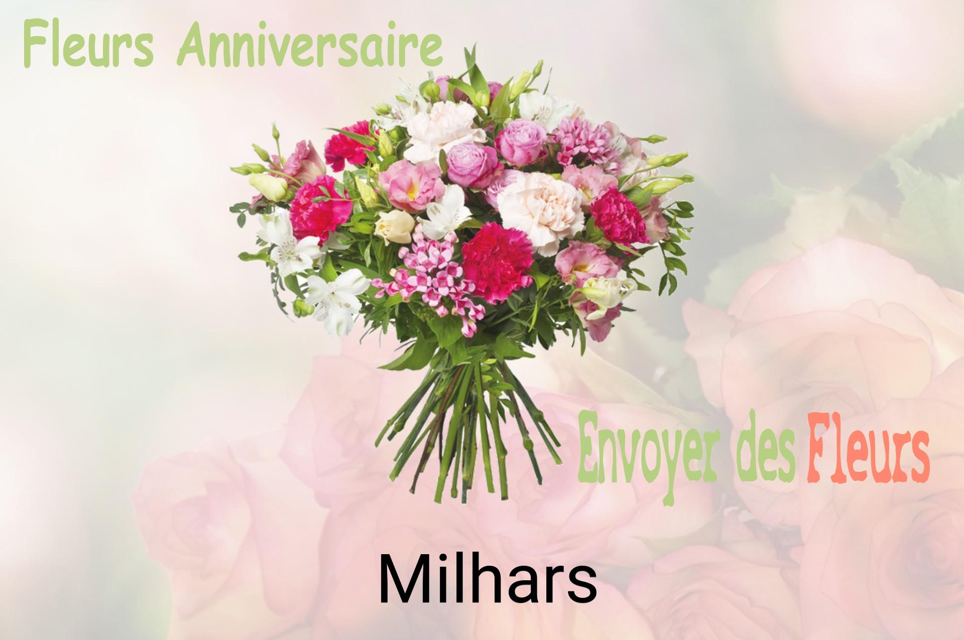 Bouquet de fleurs d’anniversaire livré à Milhars